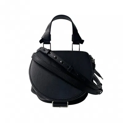 Pre-owned Bally Leather Backpack Handbag Shoulder Bag () In Black