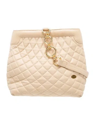 Pre-owned Bally Leather Backpack In Neutral