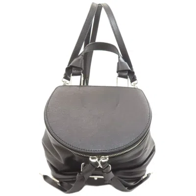 Pre-owned Bally Leather Backpack () In Black