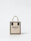 Bally Leather Bag With Printed Logo In Ivory