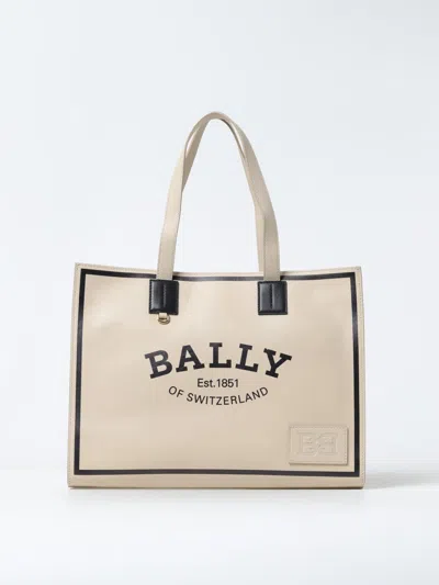 BALLY LEATHER BAG WITH PRINTED LOGO,f01873044