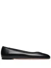 Bally Leather Ballet Flats In Black