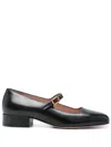 Bally Leather Ballet Flats In Black