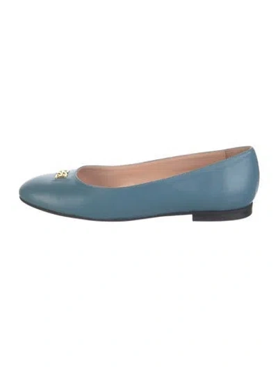 Pre-owned Bally Leather Ballet Flats In Blue
