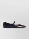 Bally Brushed Leather Mary-jane Shoes In Black