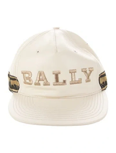 Pre-owned Bally Leather Baseball Cap In Gold
