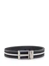 Bally Reversible And Adjustable Leather Belt In Black