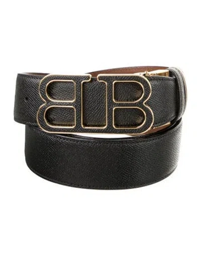 Pre-owned Bally Leather Belt In Black