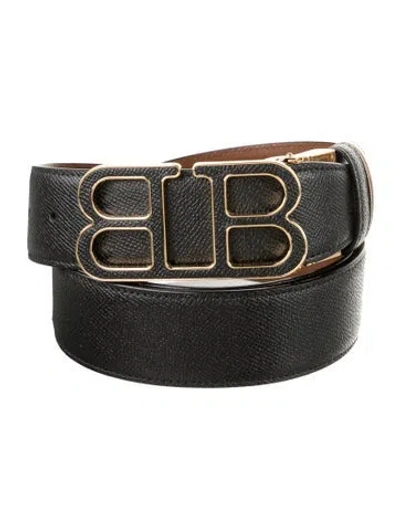 Pre-owned Bally Leather Belt In Black