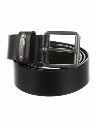 Pre-owned Bally Leather Belt In Black