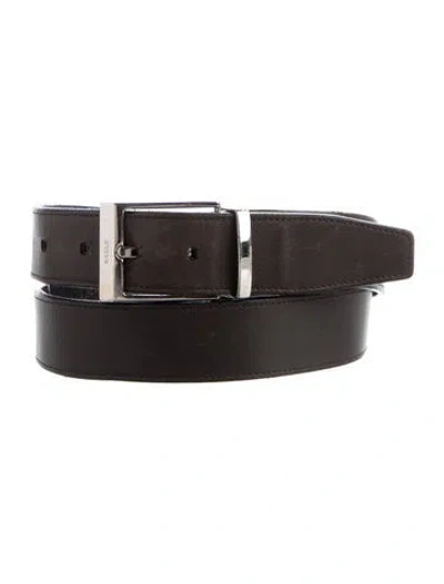Pre-owned Bally Leather Belt In Black