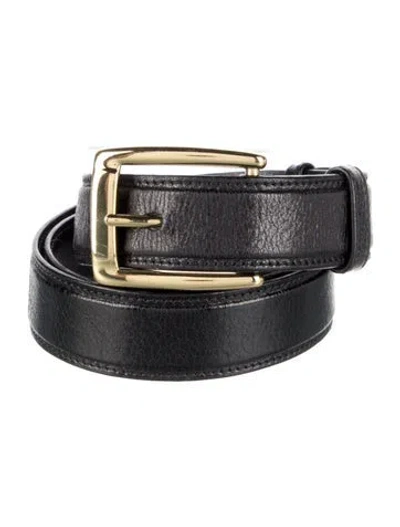 Pre-owned Bally Leather Belt In Black