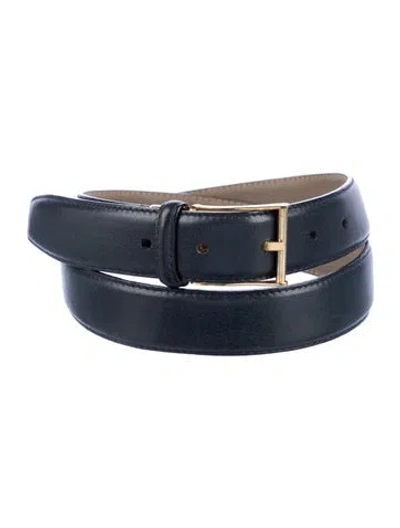 Pre-owned Bally Leather Belt In Blue