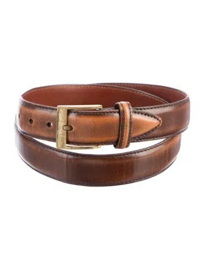 Pre-owned Bally Leather Belt In Brown