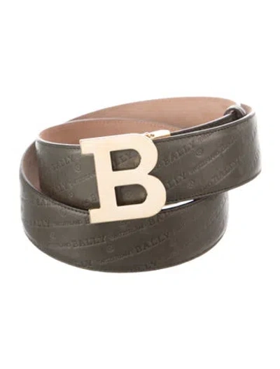 Pre-owned Bally Leather Belt In Green