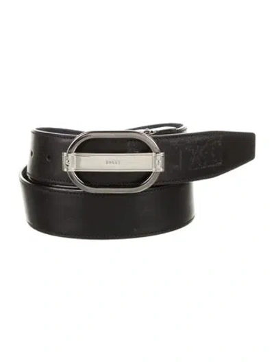 Pre-owned Bally Leather Belt Kit In Black