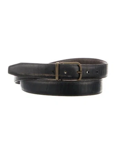 Pre-owned Bally Leather Belt Kit In Brown