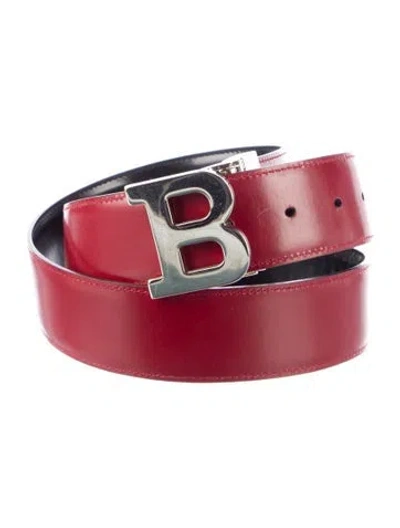 Pre-owned Bally Leather Belt In Red