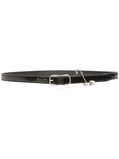 Bally Leather Belt In Schwarz