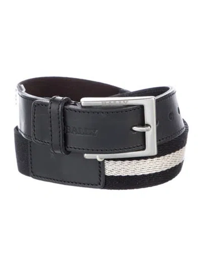Pre-owned Bally Leather Belt W/ Tags In Black