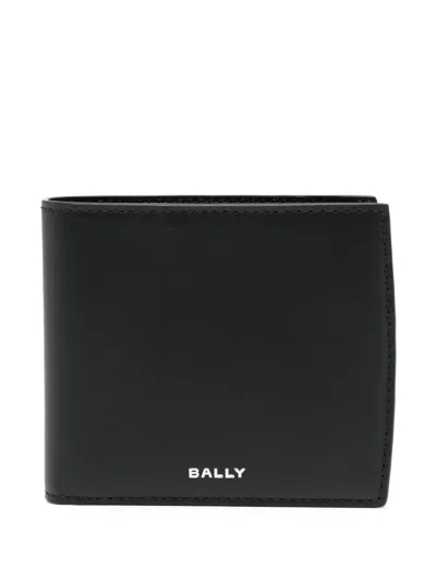 Bally Leather Bi-fold Wallet In Black