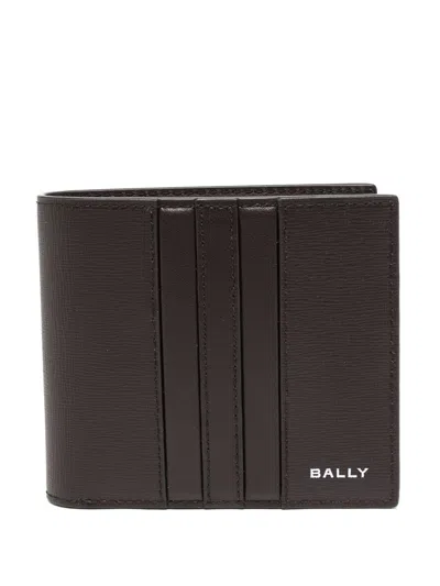 Bally Leather Bi-fold Wallet In Brown