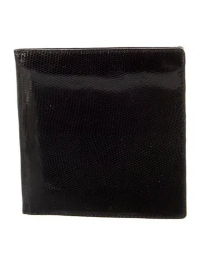 Pre-owned Bally Leather Bifold Wallet In Black