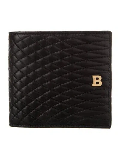 Pre-owned Bally Leather Bifold Wallet In Black