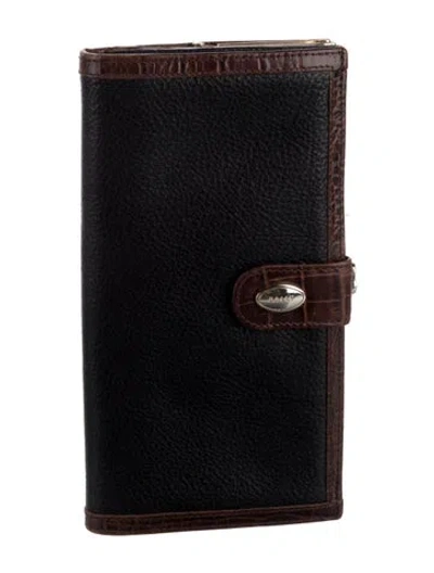 Pre-owned Bally Leather Bifold Wallet In Black