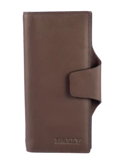 Pre-owned Bally Leather Bifold Wallet In Brown