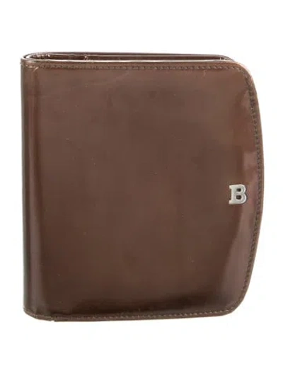 Pre-owned Bally Leather Bifold Wallet In Brown