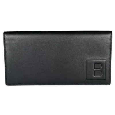 Pre-owned Bally Leather Bill Wallet (bi-fold) () In Black