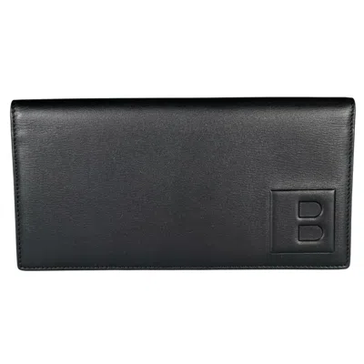 Pre-owned Bally Leather Bill Wallet (bi-fold) () In Black