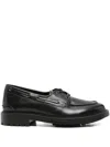 Bally Leather Boat Shoes In Black