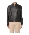 Bally Rib-trimmed Leather Bomber Jacket