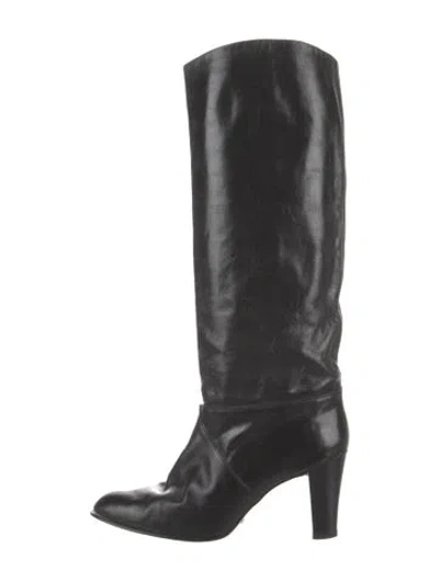 Pre-owned Bally Leather Boots In Black
