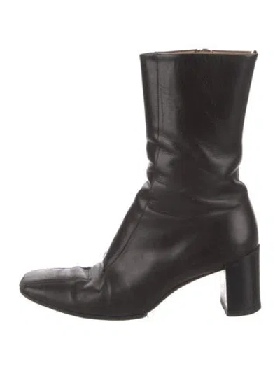 Pre-owned Bally Leather Boots In Black