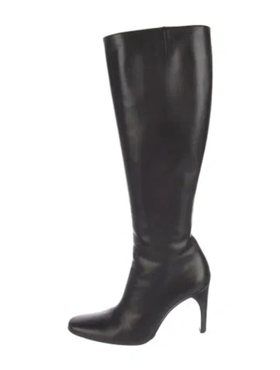Pre-owned Bally Leather Boots In Black