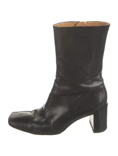 Pre-owned Bally Leather Boots In Black