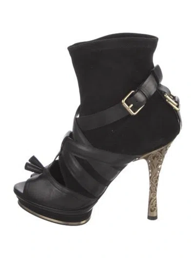 Pre-owned Bally Leather Boots In Black