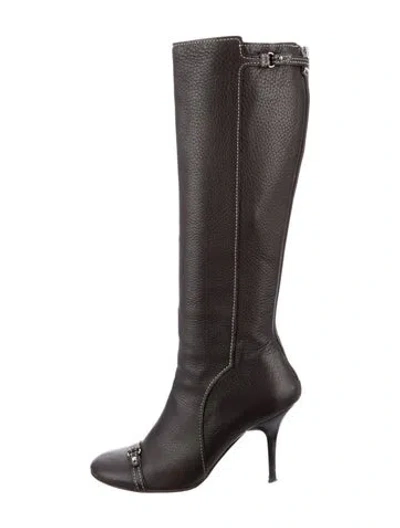 Pre-owned Bally Leather Boots In Brown