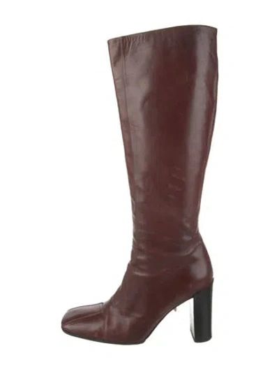 Pre-owned Bally Leather Boots In Brown