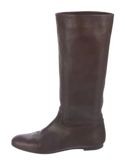Pre-owned Bally Leather Boots In Brown