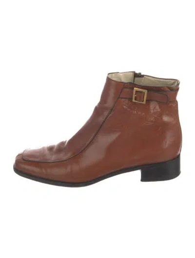 Pre-owned Bally Leather Boots In Brown