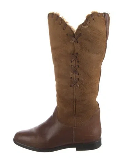 Pre-owned Bally Leather Boots In Brown