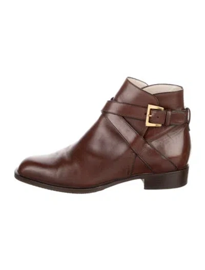 Pre-owned Bally Leather Boots In Brown