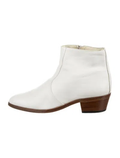 Pre-owned Bally Leather Boots In White