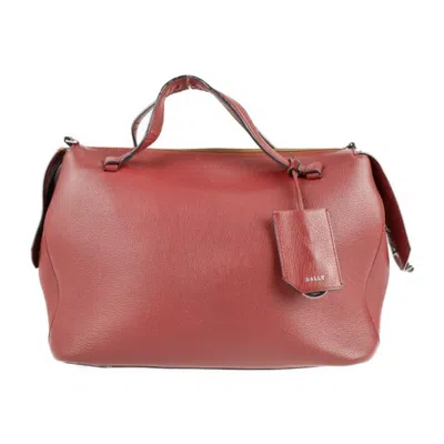 Pre-owned Bally Leather Boston Bag Handbag Shoulder Bag Tote Bag () In Multi
