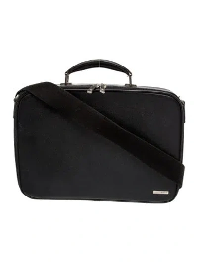 Pre-owned Bally Leather Briefcase In Black