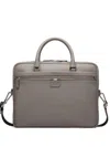 Bally Leather Briefcase In Neutral